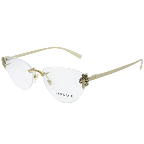 versace eyeglasses silver|rimless versace eyeglasses.